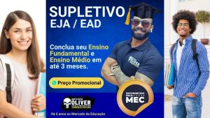 Supletivo EAD EJA reconhecido pelo MEC Instituto oliver